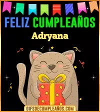 GIF Feliz Cumpleaños Adryana
